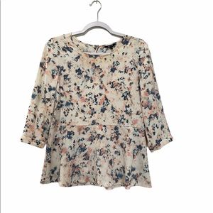 RW&CO Women’s Peplum Pink Medium Shirt